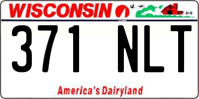 WI license plate 371NLT