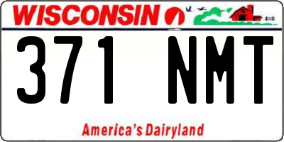 WI license plate 371NMT