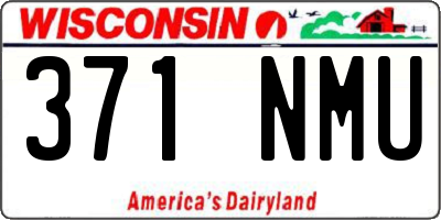 WI license plate 371NMU