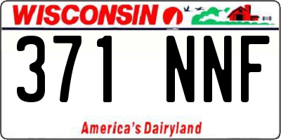 WI license plate 371NNF