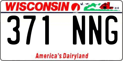 WI license plate 371NNG