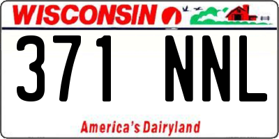 WI license plate 371NNL