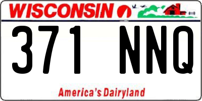WI license plate 371NNQ