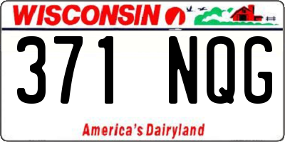 WI license plate 371NQG
