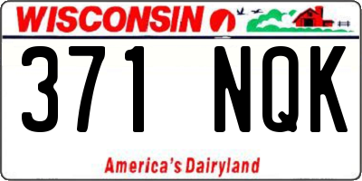 WI license plate 371NQK