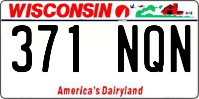 WI license plate 371NQN
