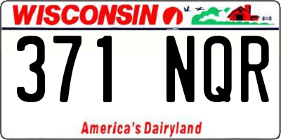 WI license plate 371NQR