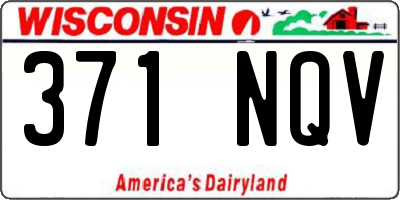 WI license plate 371NQV