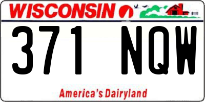 WI license plate 371NQW