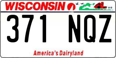 WI license plate 371NQZ