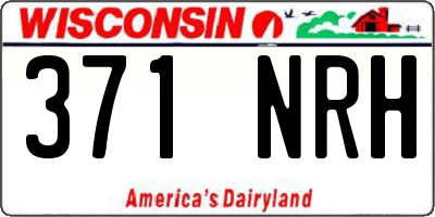WI license plate 371NRH