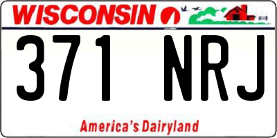 WI license plate 371NRJ