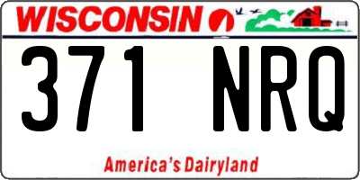 WI license plate 371NRQ