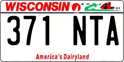 WI license plate 371NTA