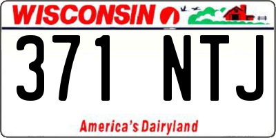 WI license plate 371NTJ
