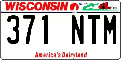 WI license plate 371NTM