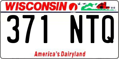 WI license plate 371NTQ