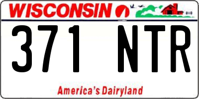 WI license plate 371NTR