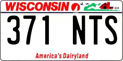 WI license plate 371NTS
