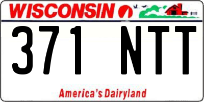 WI license plate 371NTT