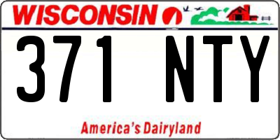 WI license plate 371NTY
