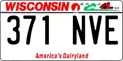 WI license plate 371NVE