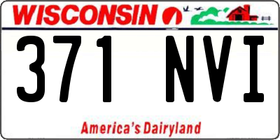 WI license plate 371NVI