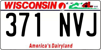 WI license plate 371NVJ