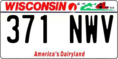 WI license plate 371NWV