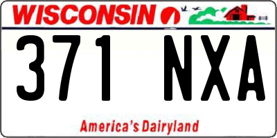 WI license plate 371NXA