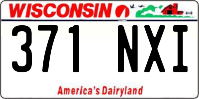 WI license plate 371NXI