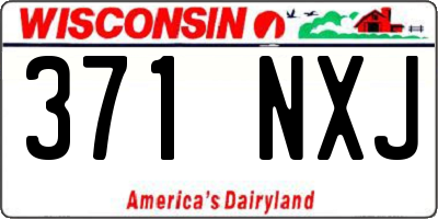 WI license plate 371NXJ