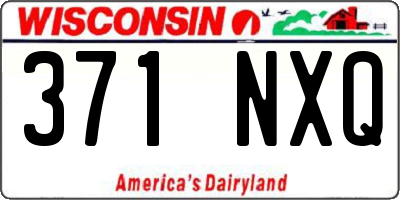WI license plate 371NXQ