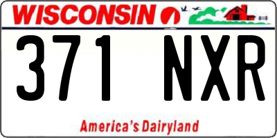 WI license plate 371NXR