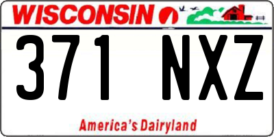 WI license plate 371NXZ