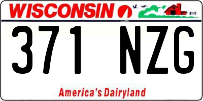 WI license plate 371NZG