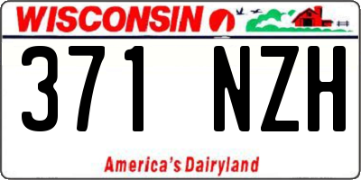 WI license plate 371NZH