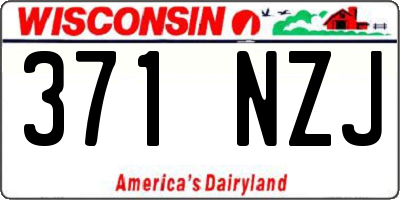 WI license plate 371NZJ
