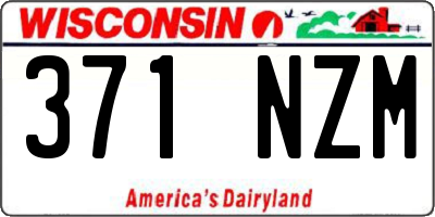 WI license plate 371NZM