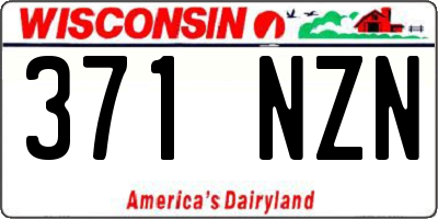 WI license plate 371NZN