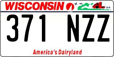 WI license plate 371NZZ