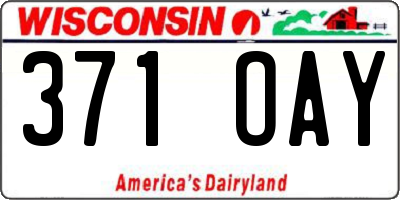 WI license plate 371OAY
