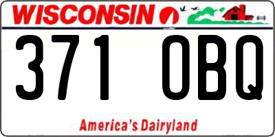 WI license plate 371OBQ