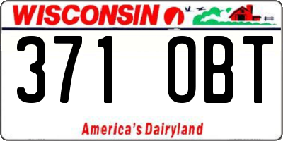 WI license plate 371OBT