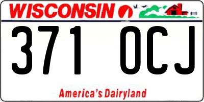 WI license plate 371OCJ
