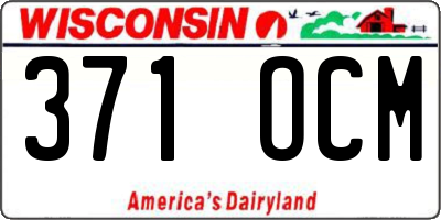 WI license plate 371OCM