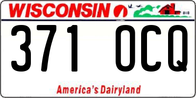 WI license plate 371OCQ