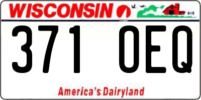 WI license plate 371OEQ