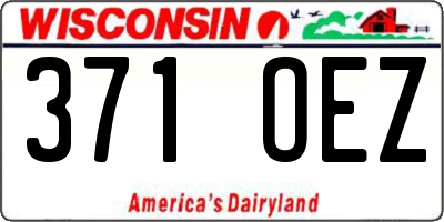 WI license plate 371OEZ