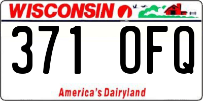 WI license plate 371OFQ